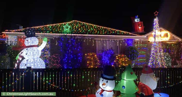 Christmas Light display at 2 Savannah Court, Frankston