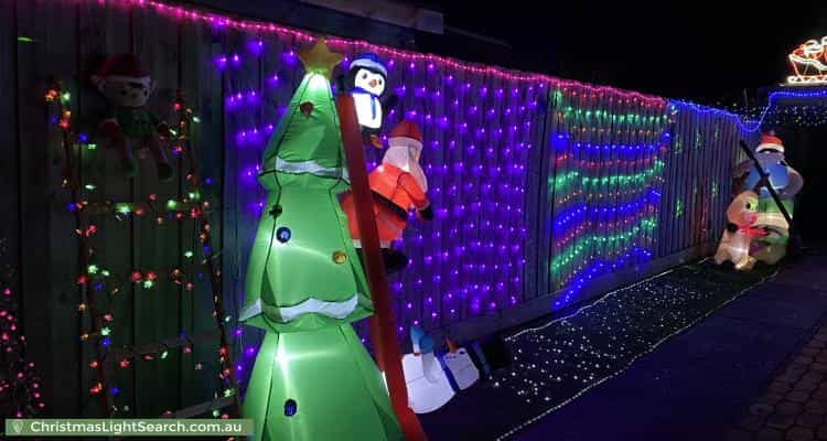 Christmas Light display at 2 Savannah Court, Frankston
