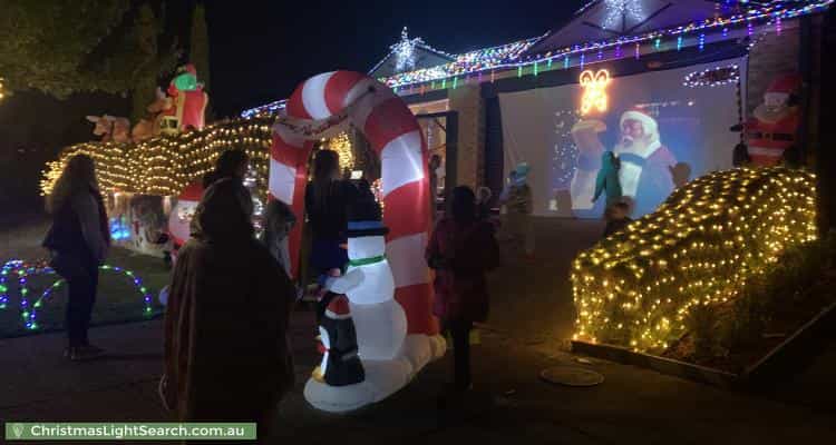Christmas Light display at 17 Nyarrin Place, Cranbourne West