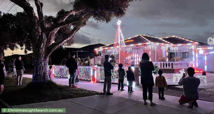 Christmas Light display at 108 Gillespie Road, Kings Park