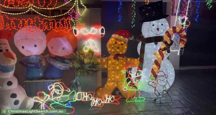 Christmas Light display at 3 Royal Terrace, Royal Park