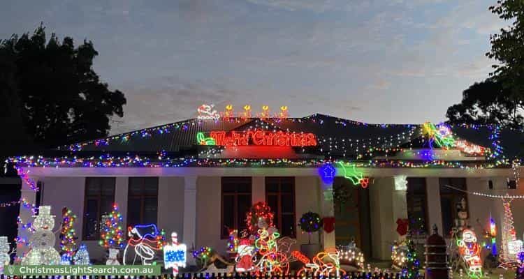 Christmas Light display at 6 Windsor Avenue, Clapham
