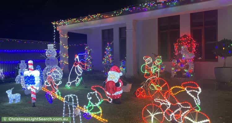 Christmas Light display at 6 Windsor Avenue, Clapham