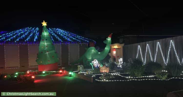 Christmas Light display at 5 Senior Court, Watsonia North