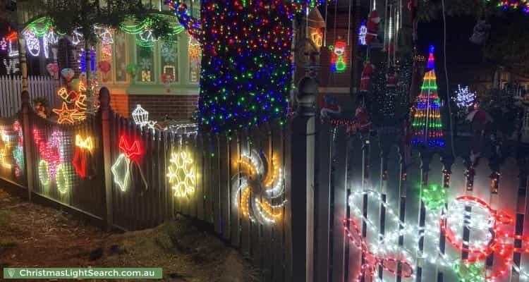 Christmas Light display at  Goodwin Street, Glen Iris