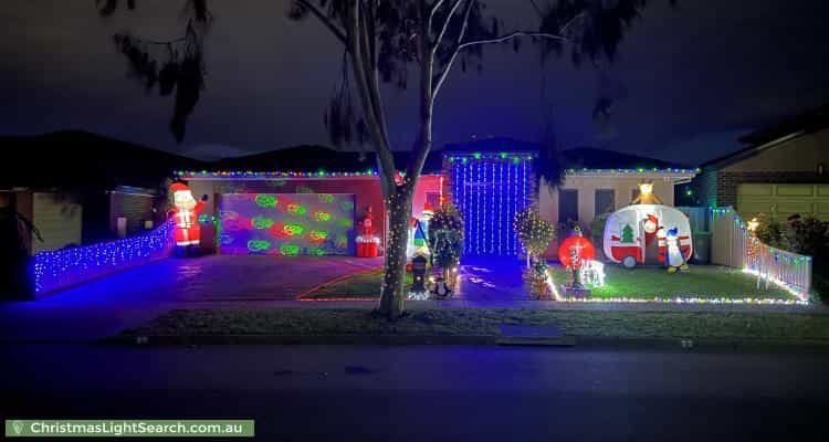 Christmas Light display at 11 Vilcins Views, Epping