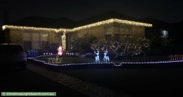 Christmas Light display at 16 Magnolia Street, Oak Park