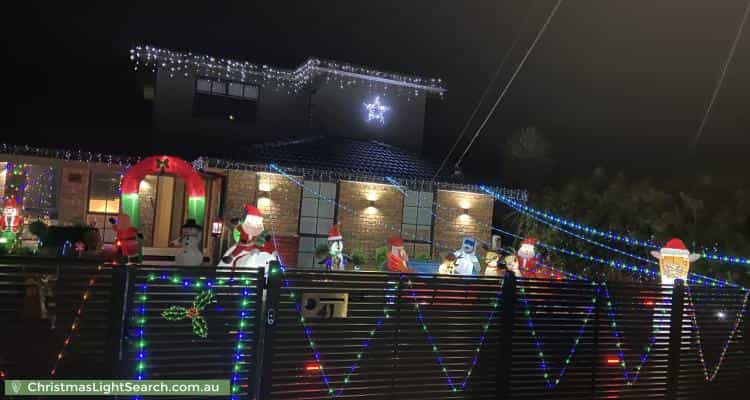 Christmas Light display at 41 Blandford Crescent, Bayswater North