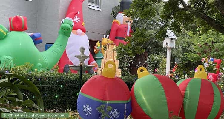 Christmas Light display at  Foveaux Street, Ainslie
