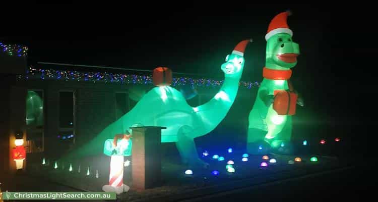 Christmas Light display at  Bon Street, Lobethal