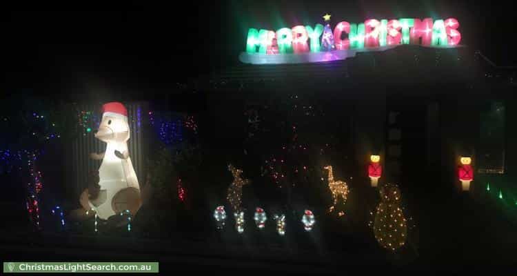 Christmas Light display at  Bon Street, Lobethal