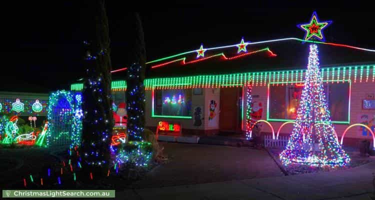Christmas Light display at Marquisite Drive, Salisbury East