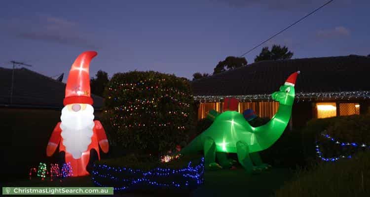 Christmas Light display at 25 Box Avenue, Forest Hill