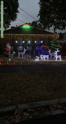 Christmas Light display at 22 Bilby Street, Templestowe Lower