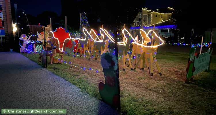 Christmas Light display at 2 Stableford Chase, Melton West