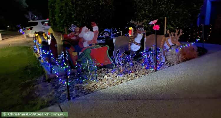 Christmas Light display at 2 Stableford Chase, Melton West