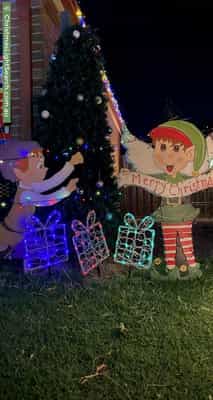 Christmas Light display at 2 Stableford Chase, Melton West