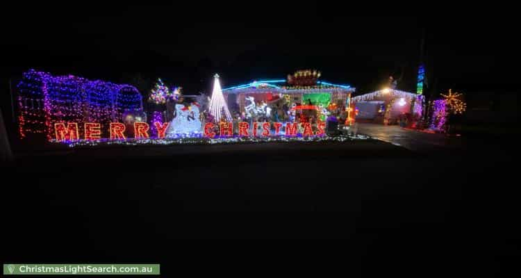 Christmas Light display at 9 Trezise Place, Quakers Hill