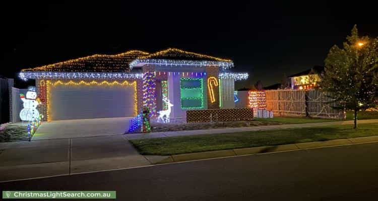 Christmas Light display at  Dana Street, Officer