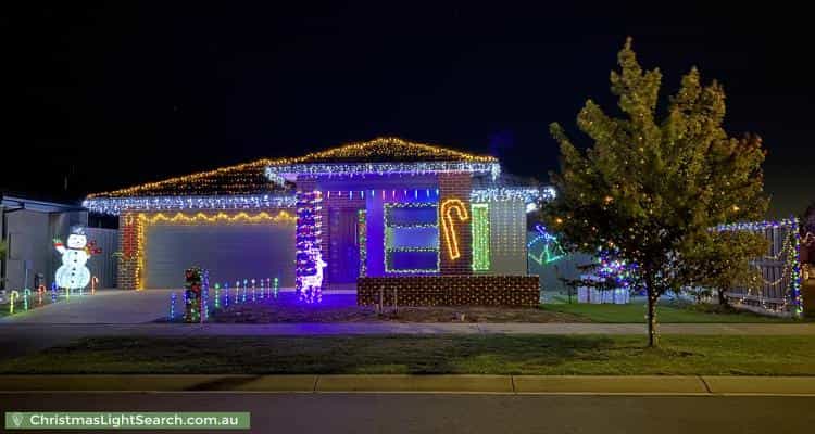 Christmas Light display at  Dana Street, Officer