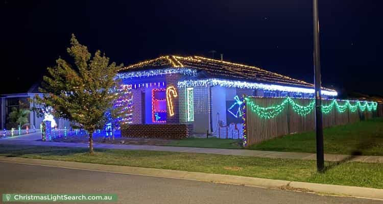 Christmas Light display at  Dana Street, Officer