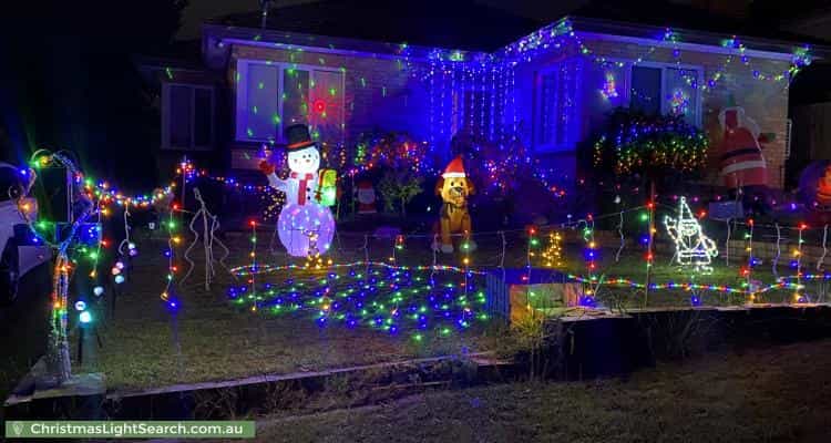 Christmas Light display at  Moorwatha Street, Macleod