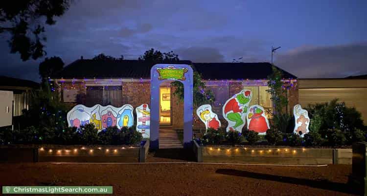 Christmas Light display at 3 Oman Place, Calwell