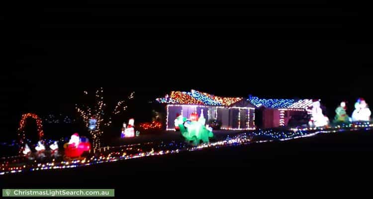 Christmas Light display at 8 Sadlier Court, Stoneville