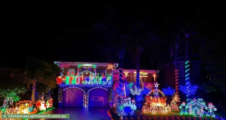 Christmas Light display at 4 Nalong Street, Saint Clair