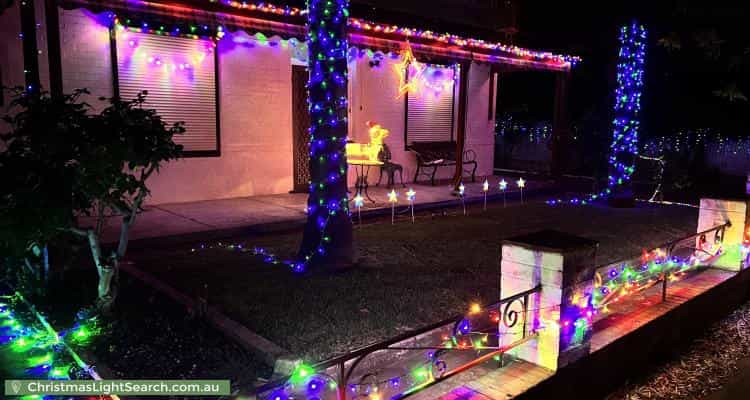 Christmas Light display at 19 Attrill Avenue, Hilton