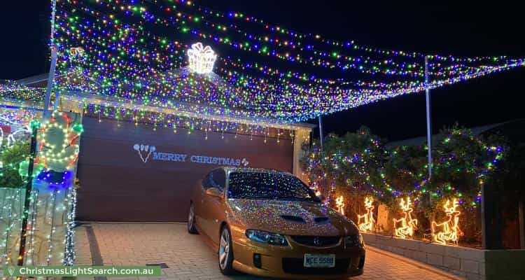 Christmas Light display at 8 Tranquility Way, Halls Head