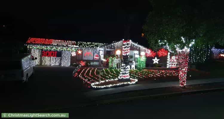 Christmas Light display at 73 Amphitheatre Circuit, Baulkham Hills