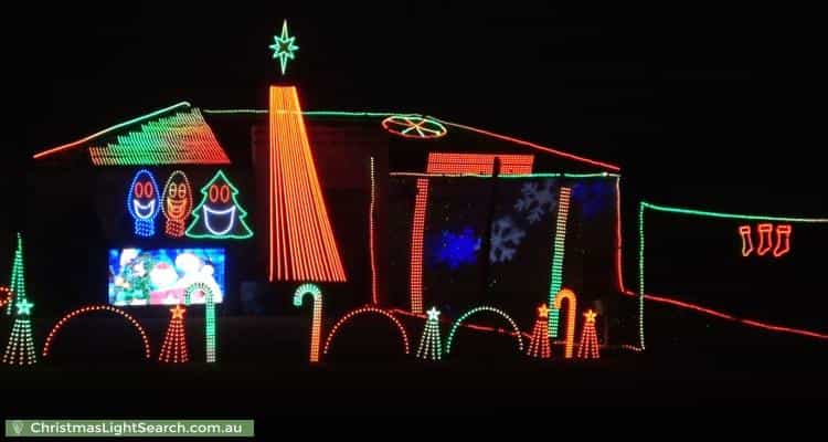 Christmas Light display at 47 Marriott Drive, Mount Martha