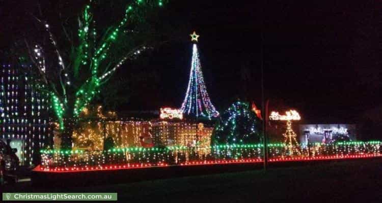 Christmas Light display at 120 Bingley Crescent, Fraser