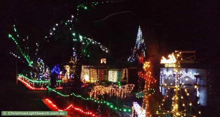 Christmas Light display at 120 Bingley Crescent, Fraser