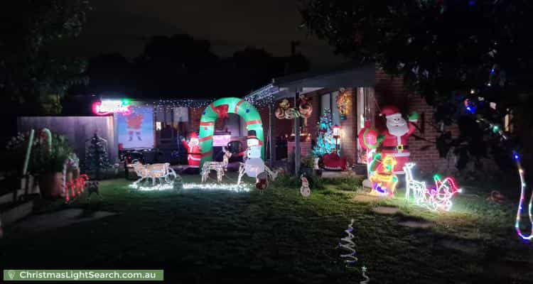 Christmas Light display at  Guthridge Crescent, Wanniassa