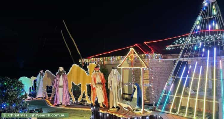 Christmas Light display at 119 Chichester Drive, Woodvale