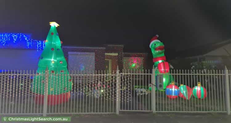 Christmas Light display at 78 Emily Drive, Hallam