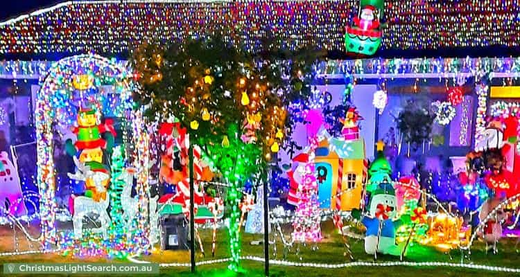 Christmas Light display at 1 Snowdon Street, West Beach