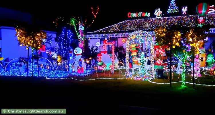Christmas Light display at 1 Snowdon Street, West Beach