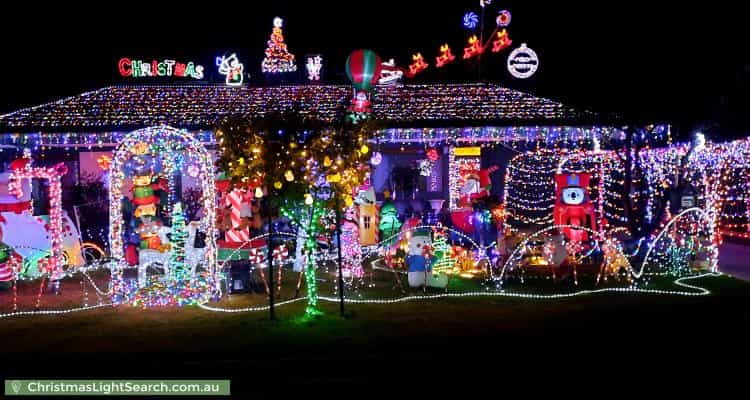 Christmas Light display at 1 Snowdon Street, West Beach