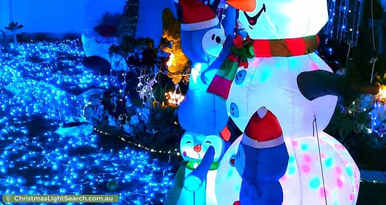 Christmas Light display at 1 Snowdon Street, West Beach