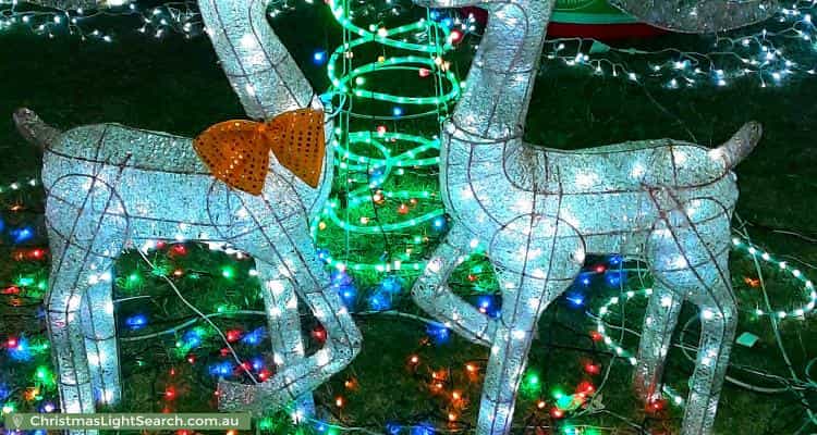 Christmas Light display at 1 Snowdon Street, West Beach