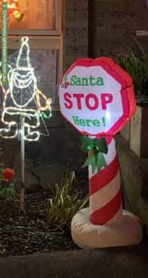 Christmas Light display at 13 Griffiths Court, Dandenong North