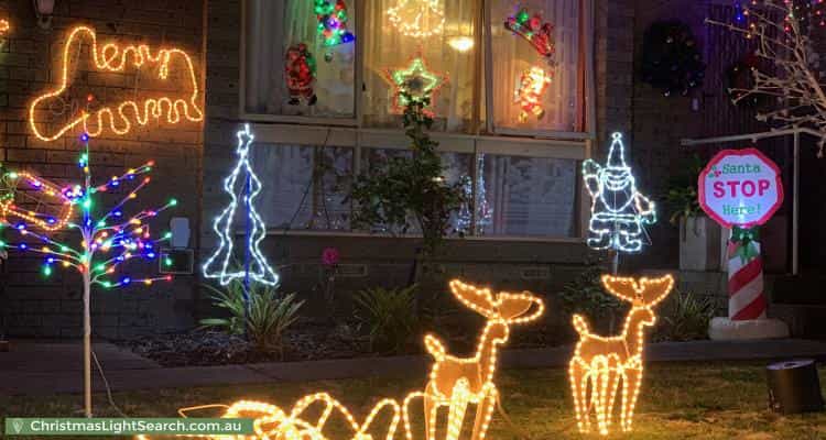 Christmas Light display at 13 Griffiths Court, Dandenong North