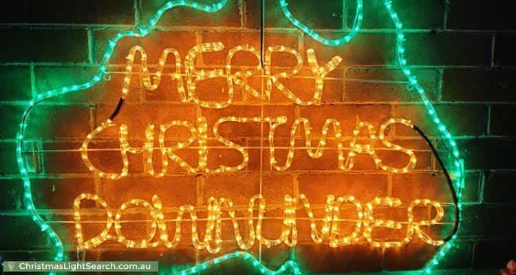 Christmas Light display at 7 Leonay Street, Sutherland