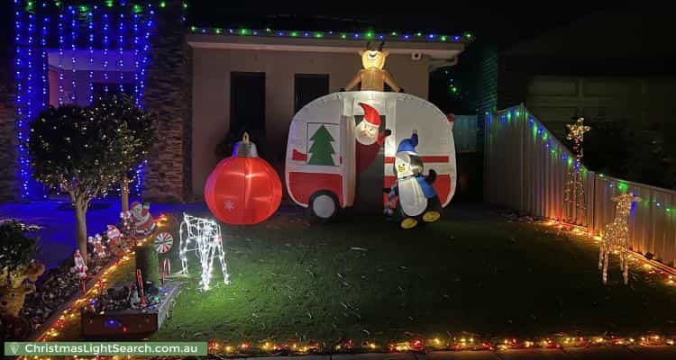 Christmas Light display at 11 Vilcins Views, Epping