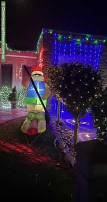 Christmas Light display at 11 Vilcins Views, Epping