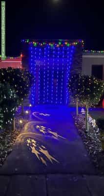 Christmas Light display at 11 Vilcins Views, Epping