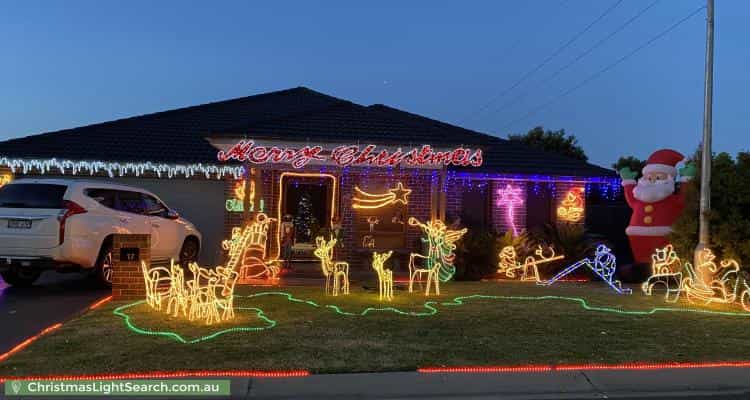Christmas Light display at 17 Butler Street, Gregory Hills